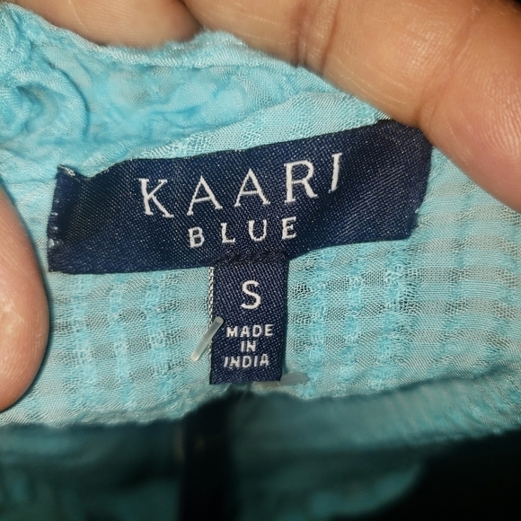 KAARI Blue Shirt size small - Picture 2 of 9